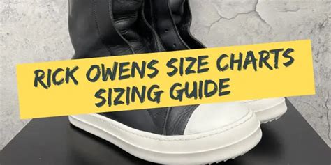 rick owens size 6|rick owens size conversion chart.